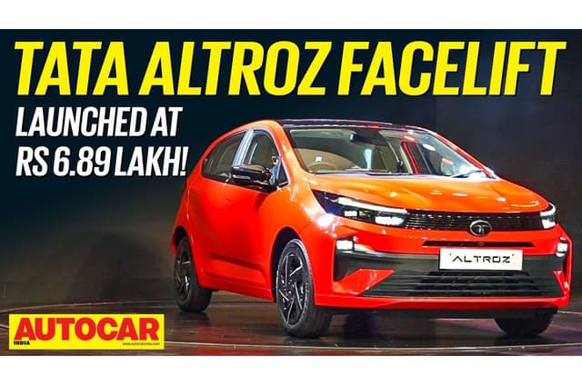 2025 Tata Altroz facelift walkaround video